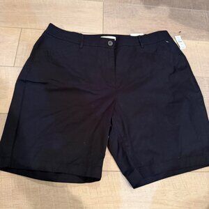 TALBOTS WOMENS 18W WEEKEND TWILL SHORTS NEW 7"
